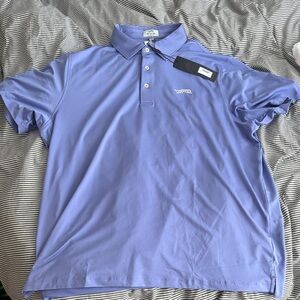 Sunday Red golf Men's Blue Polo Shirt